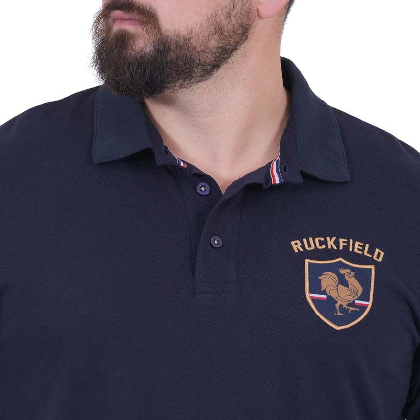 Short Sleeve Rugby Polo French Navy - Ruckfield