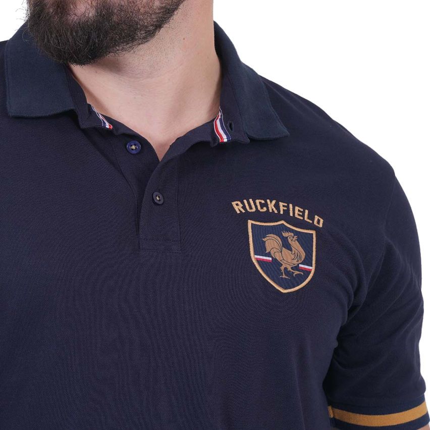 Short Sleeve Rugby Polo French Navy - Ruckfield