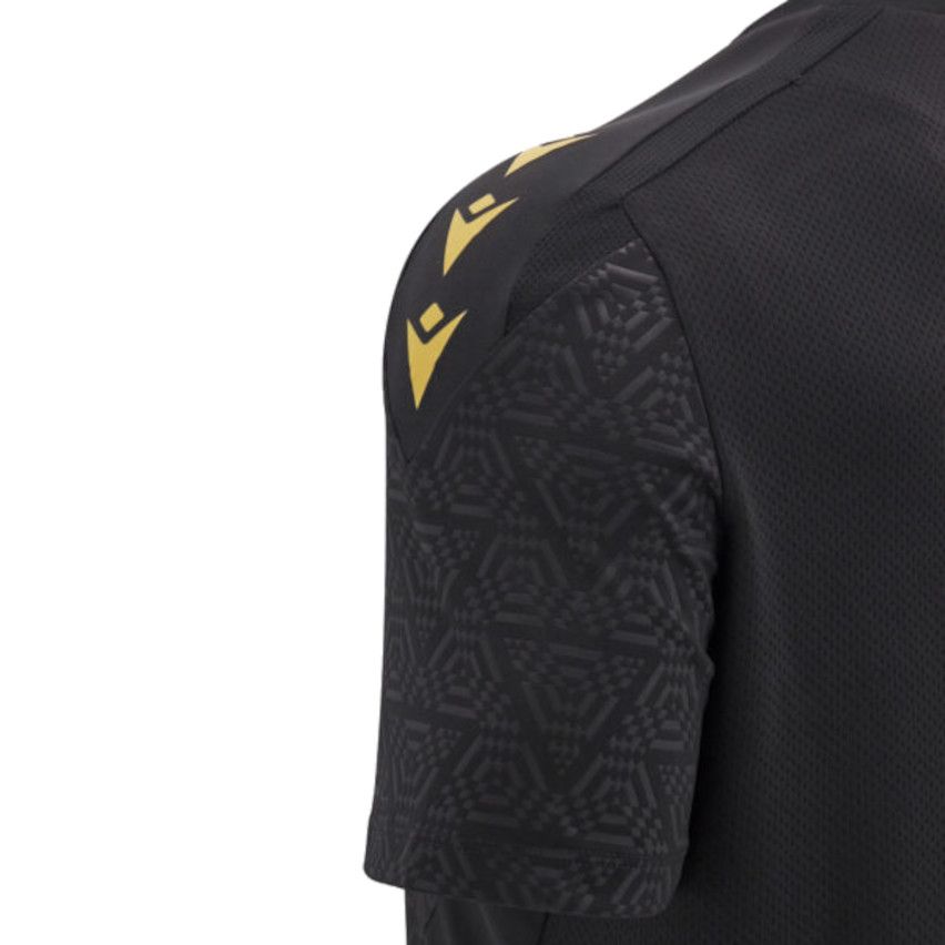 Wales Rugby Training Shirt 2025 Black - Macron