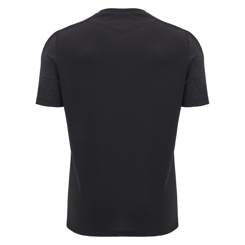 Wales Rugby Training Shirt 2025 Black - Macron