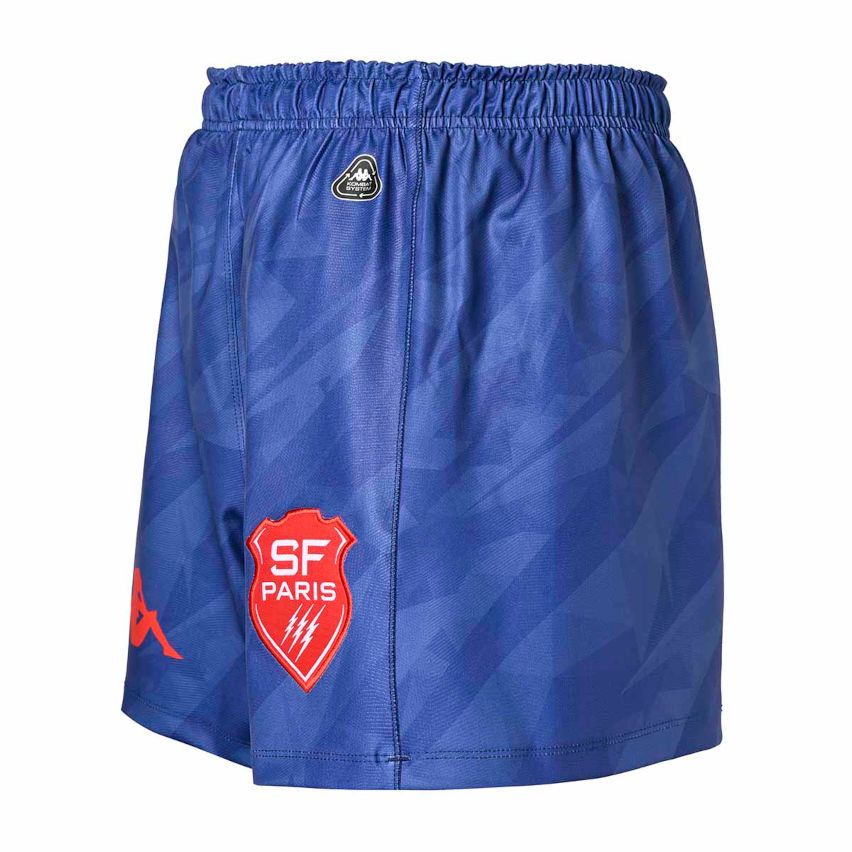 Children's Kombat Ryder Away Short Stade Français Paris Blue 2024/2025 - Kappa