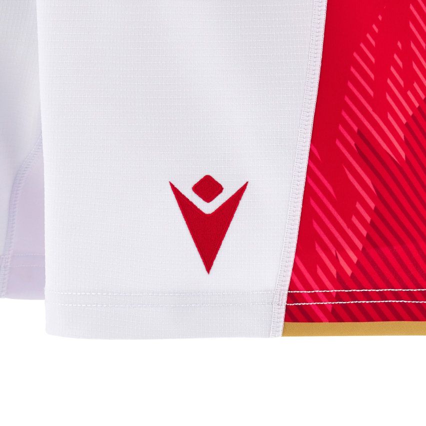 Kids' Wales Home Rugby Shorts 2024/2025 - Macron