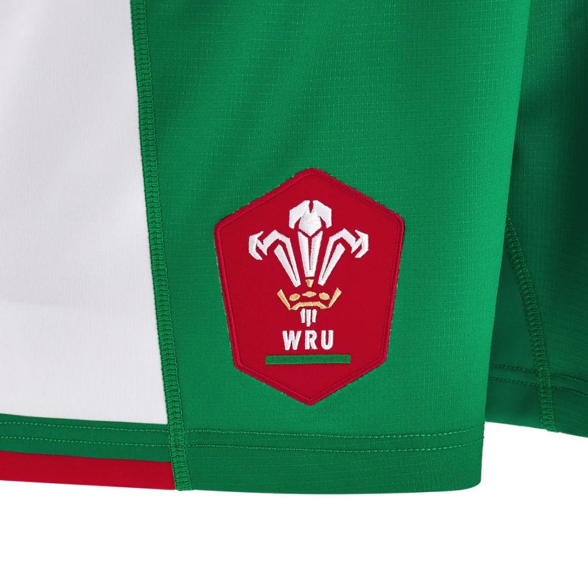 Kids' Wales Away Rugby Shorts 2024/2025 - Macron