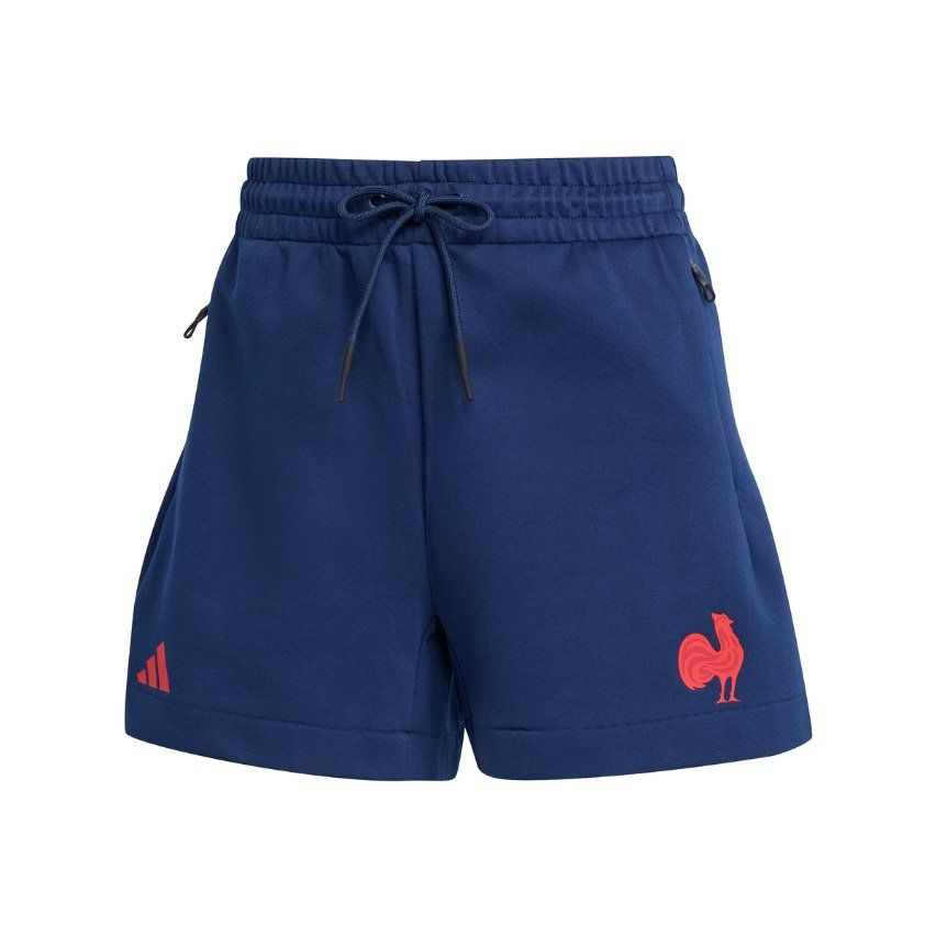 Women’s France Rugby Travel Shorts 2025/2026 – Adidas