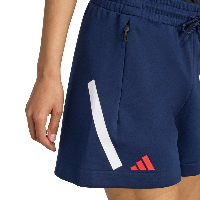 Women’s France Rugby Travel Shorts 2025/2026 – Adidas