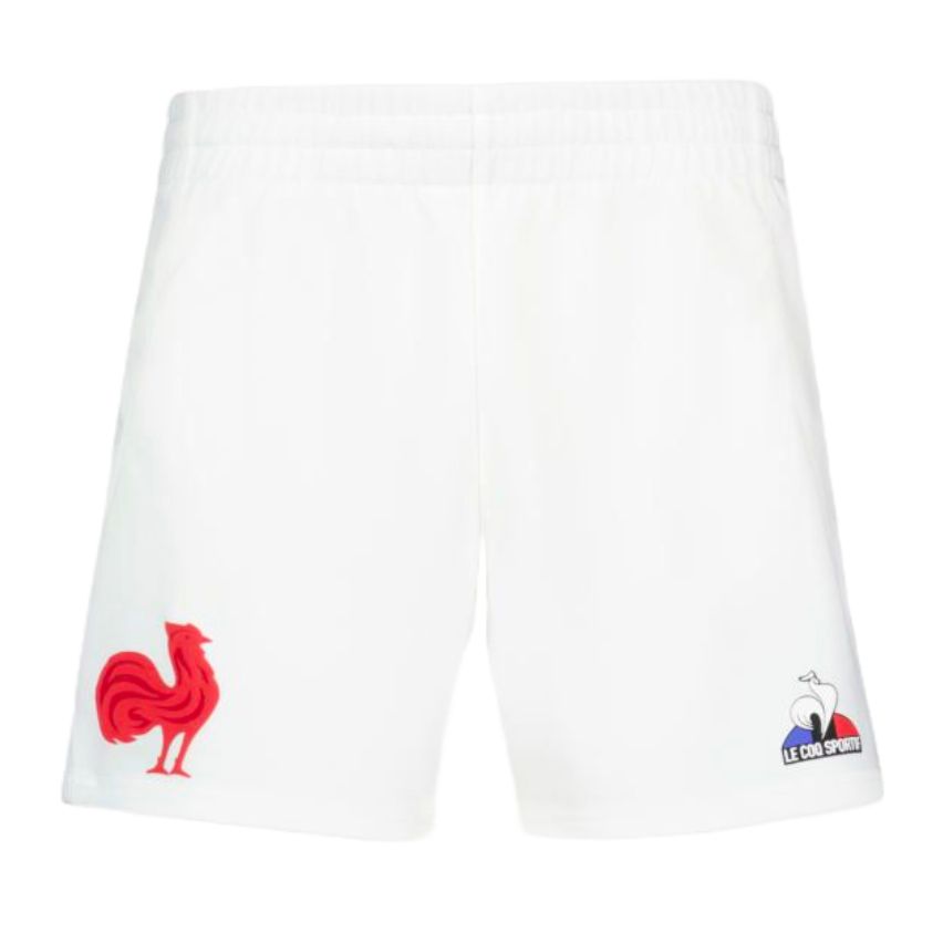 Buy France Rugby White Shorts 2023 2024 Le Coq Sportif on boutique