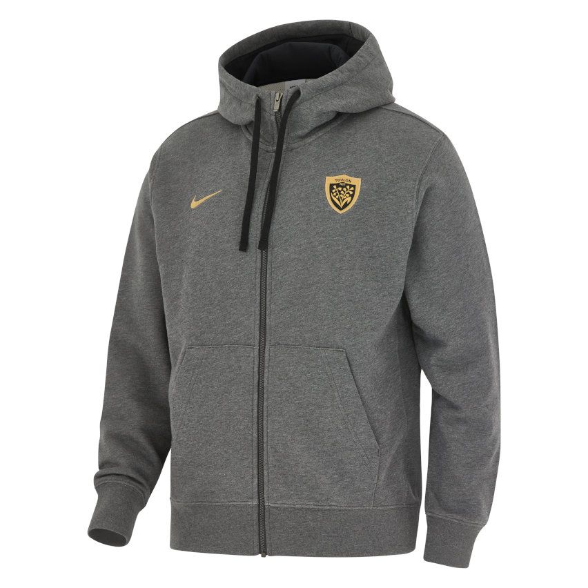 RC Toulon Grey Zip-Up Hoodie European Cup 2024/2025 - Nike