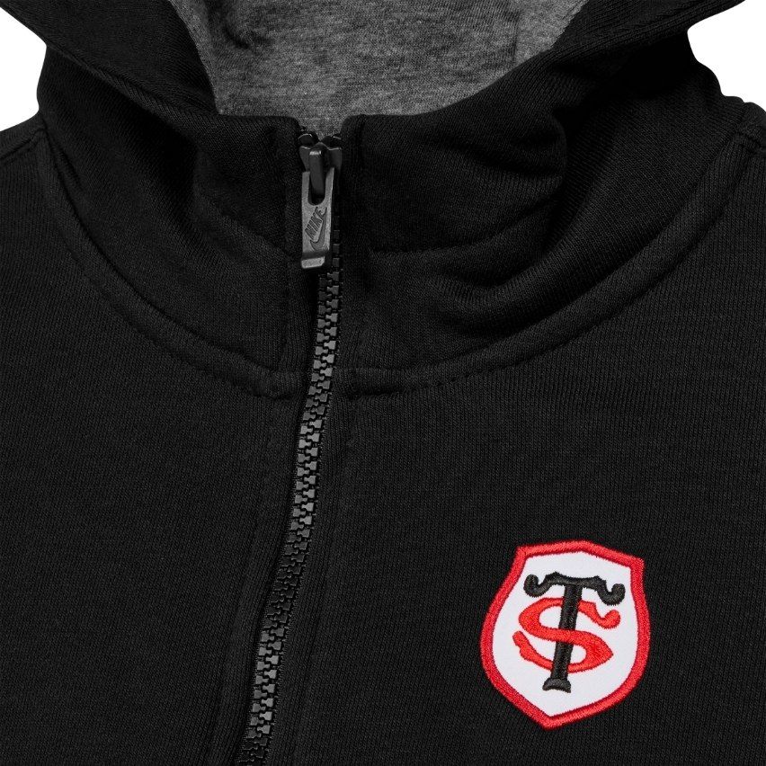 Stade Toulousain Kids' Zip Hoodie Rugby Sweatshirt 2025/2026 - Nike