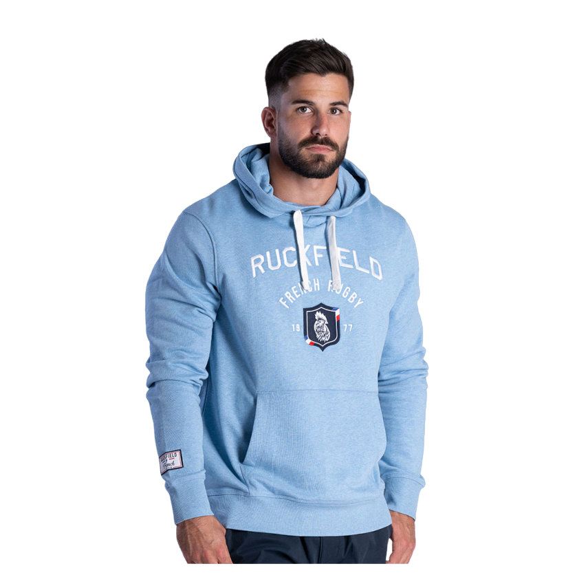 French Rugby Club Light Blue Hoodie - Ruckfield