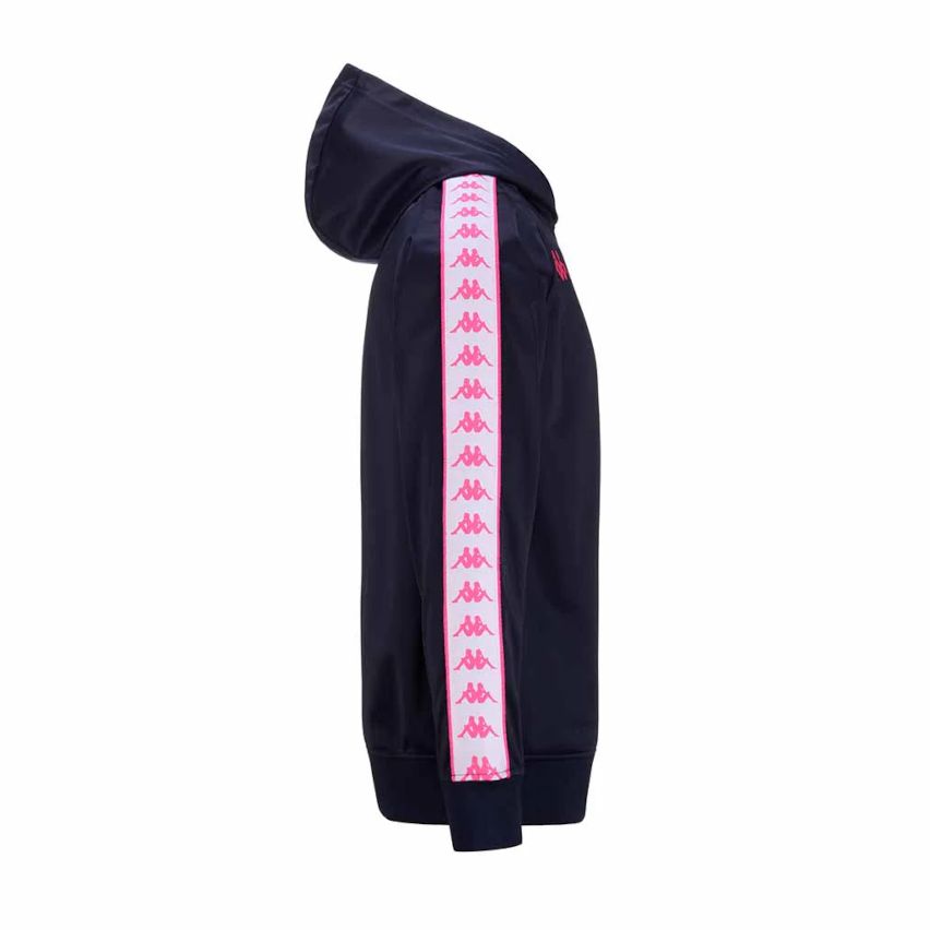 Rugby Hoodie 222 Banda Zeustivy Stade Français Paris 2024/2025 Blue - Kappa