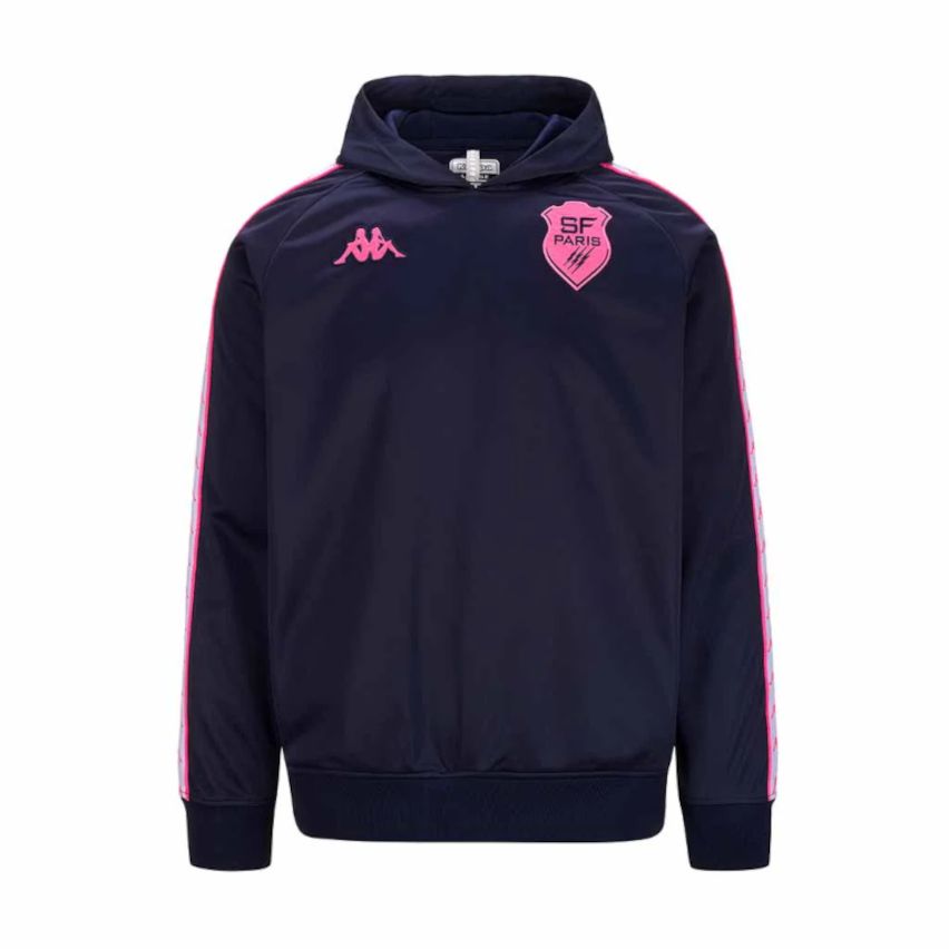 Rugby Hoodie 222 Banda Zeustivy Stade Français Paris 2024/2025 Blue - Kappa