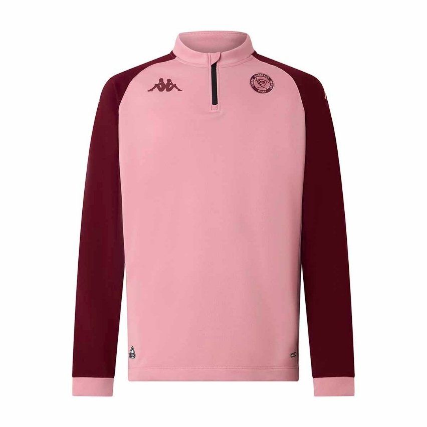 Muzira 1/4 Zip Rugby Sweatshirt Union Bordeaux Bègles Rose 2025/2026 - Kappa