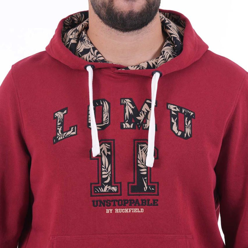 Sweat A Capuche JONAH LOMU Dark Red - Ruckfield