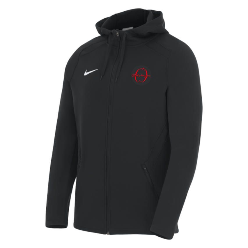 BADGE Rugby Training Full-Zip Hoodie Chilly-Mazarin Black - Nike