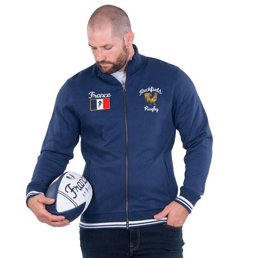 France Rugby Navy Blue Sweatshirt - Ruckfield