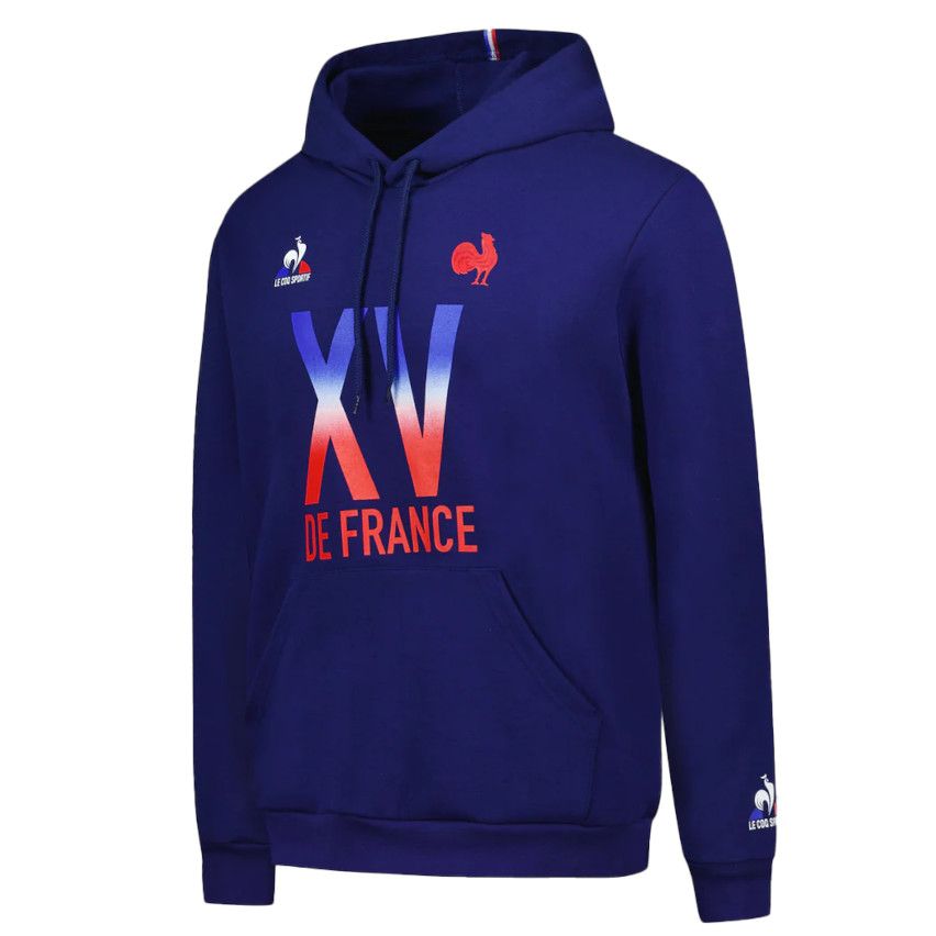 Unisex Blue Fanwear Hoodie - Le Coq Sportif