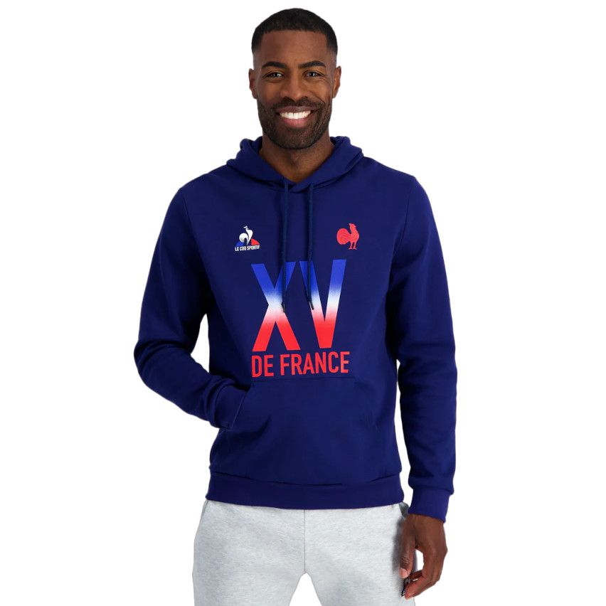 Unisex Blue Fanwear Hoodie - Le Coq Sportif