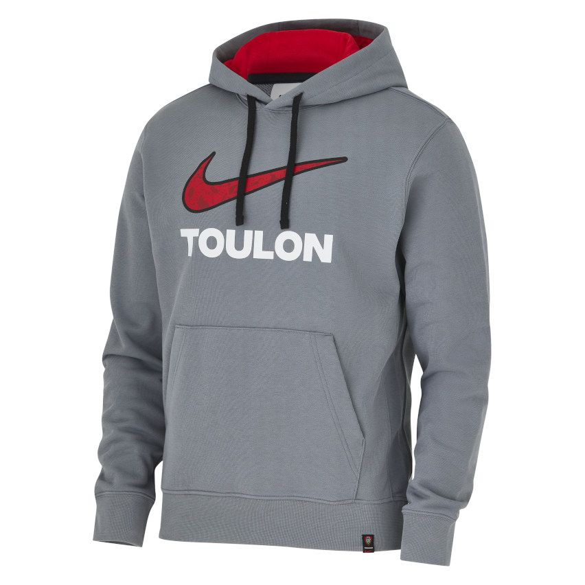 RC Toulon 2024/2025 Grey Rugby Hooded Sweatshirt - Nike