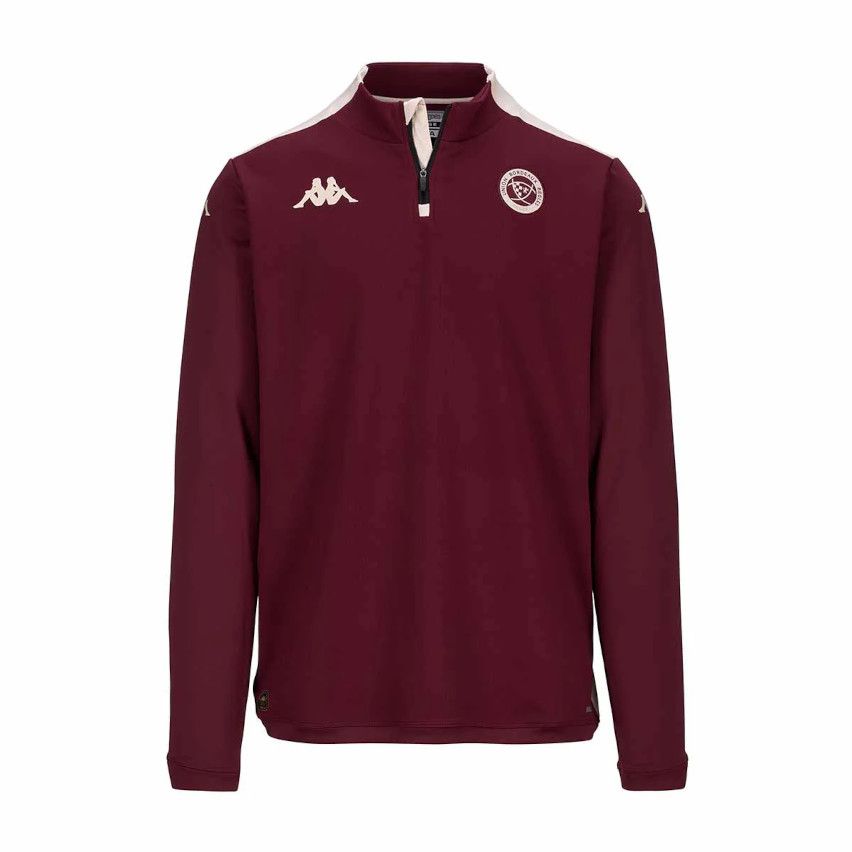 Rugby Sweatshirt 1/4 Zip Ablas Pro 8 UBB 24/25 Bordeaux - Kappa