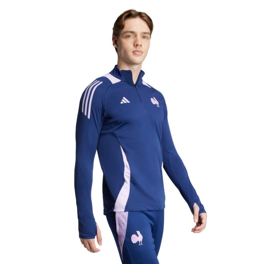 France 2025/2026 FFR Training Rugby Track Top - Adidas