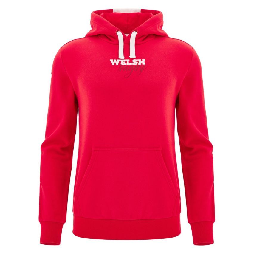Sweat à Capuche Rugby Cotton Fan Supporter Pays de Galles 2025/2026 - Macron