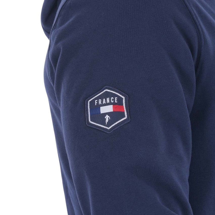 French Rugby Club Zip-Up Hoodie Navy Blue - Ruckfield