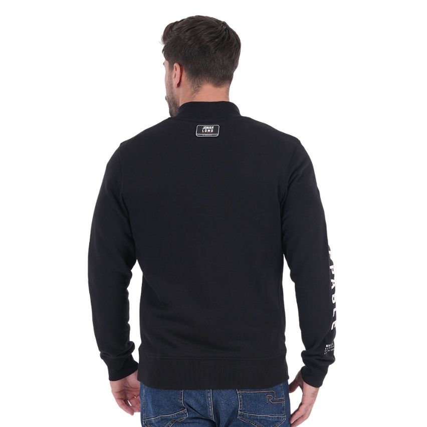 Zip-Up Rugby Sweatshirt Jonah Lomu Black - Ruckfield
