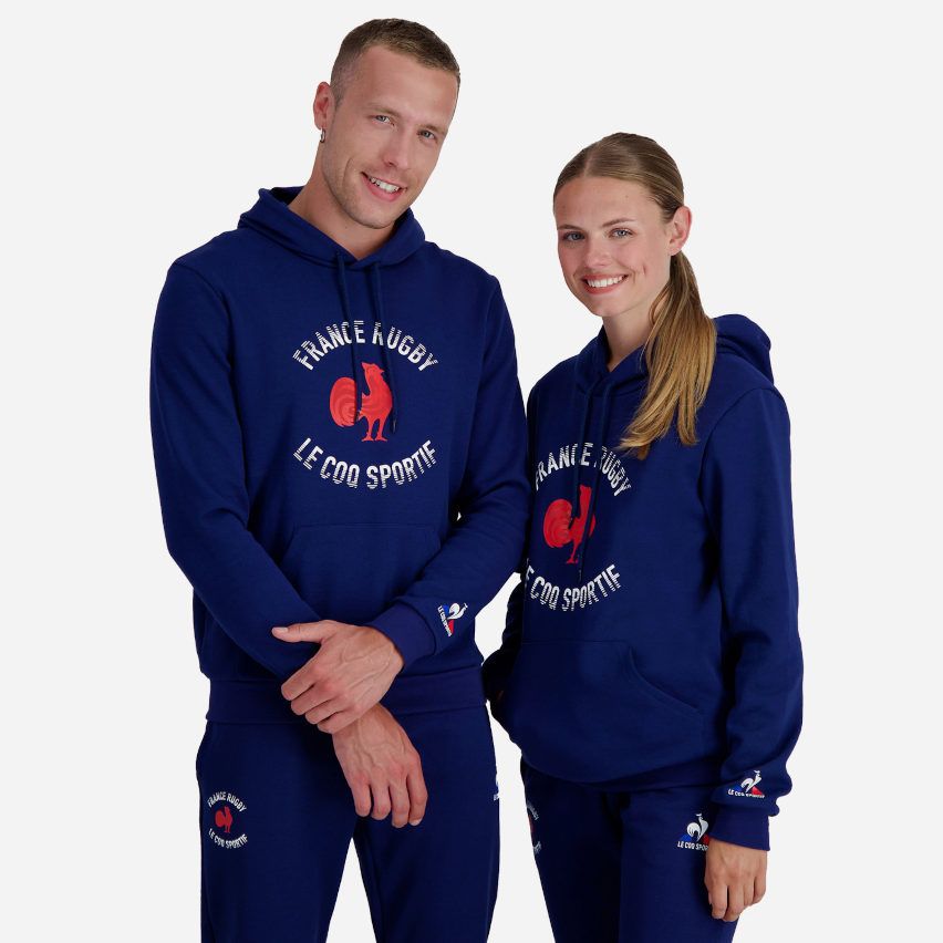 Rugby France Hooded Sweatshirt - Le Coq Sportif