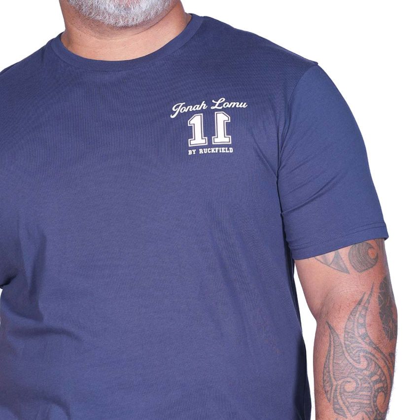 Jonah Lomu Navy Blue Rugby T-shirt - Ruckfield