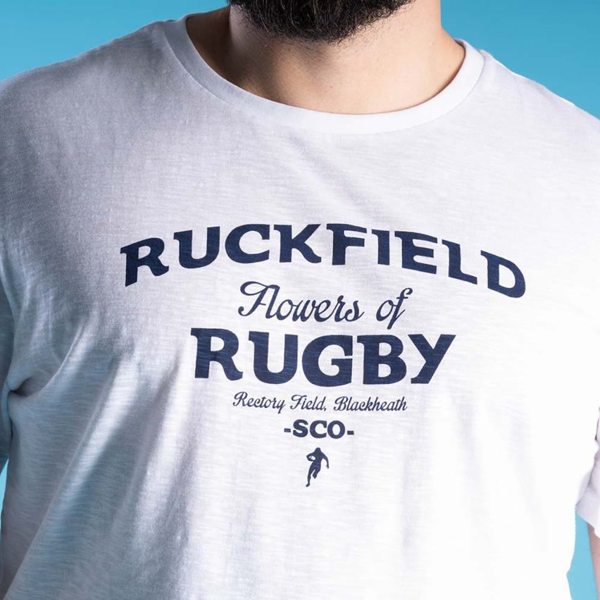 Short Sleeve Rugby T-shirt Flowers of Rugby White - Ruckfield