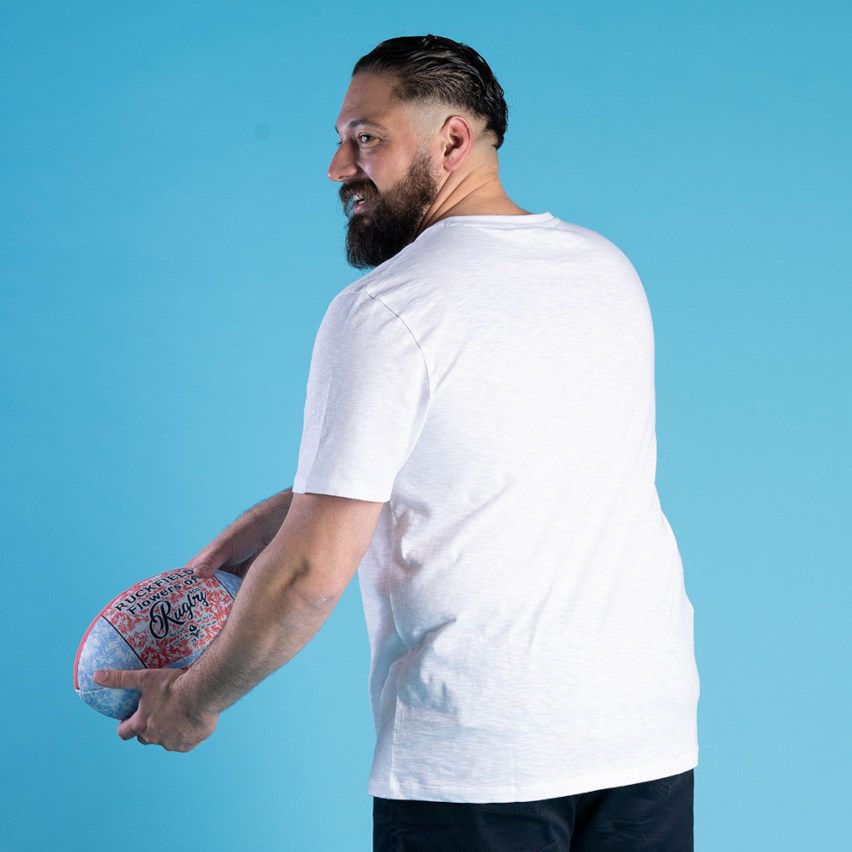 Short Sleeve Rugby T-shirt Flowers of Rugby White - Ruckfield