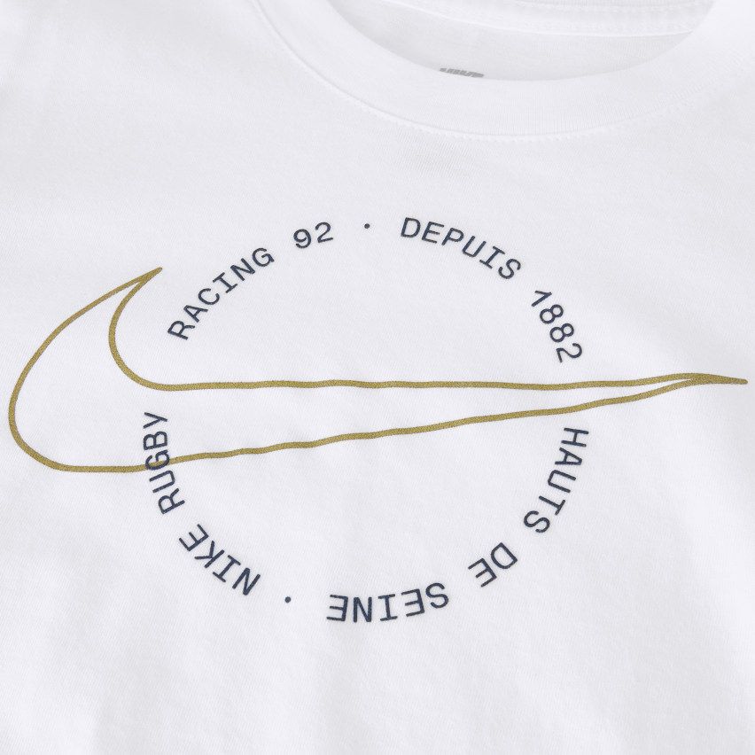Rugby Graphic Tee Racing 92 White T-Shirt 2024/2025 – Nike