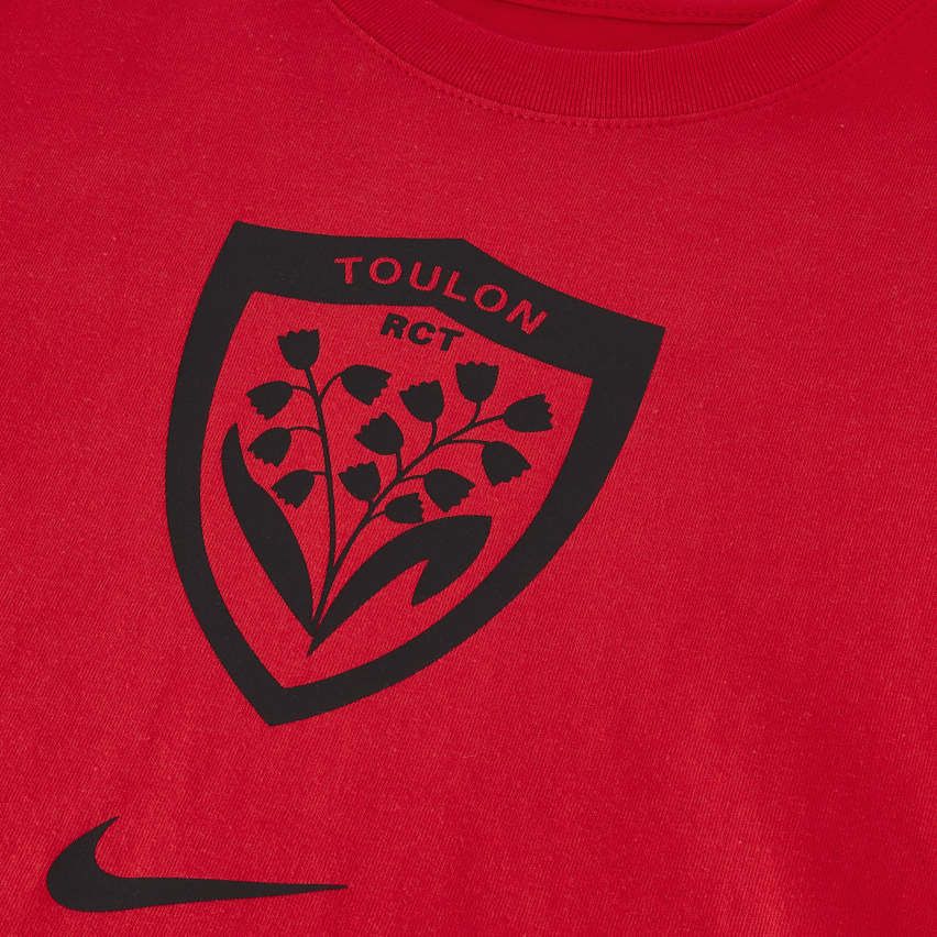 Kids' RC Toulon Rugby T-Shirt Red 2024/2025  - Nike