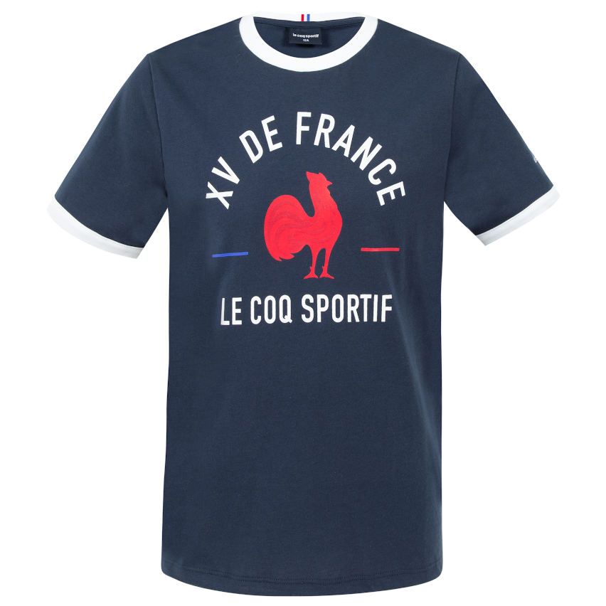 Kids Rugby T-Shirt France Blue - Le Coq Sportif