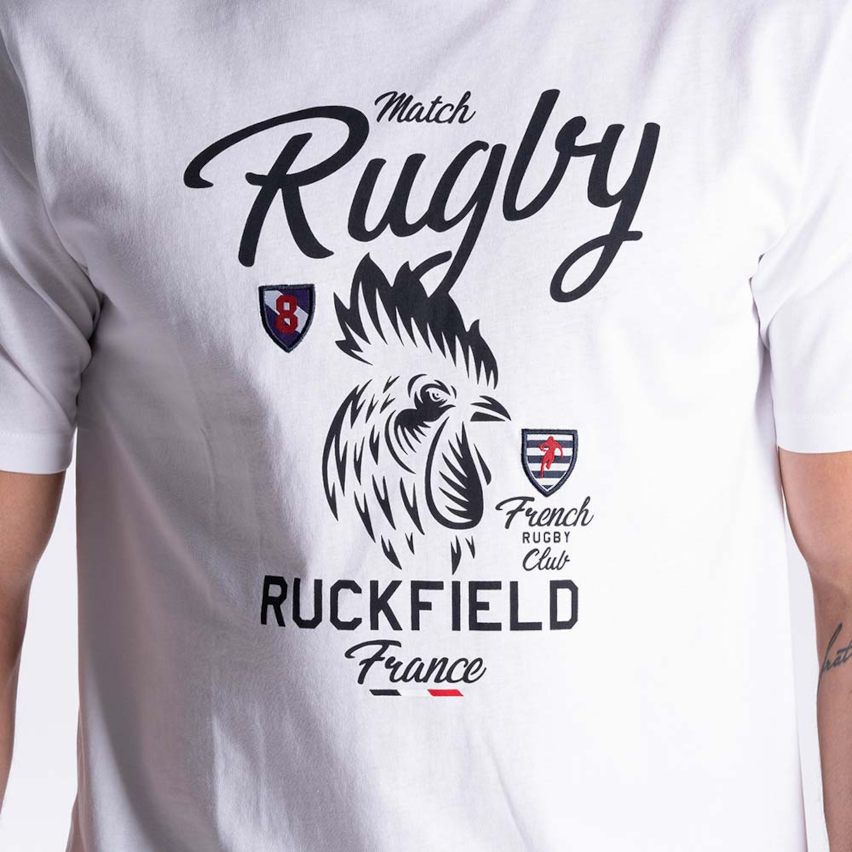 Short Sleeve Rugby T-shirt French Rugby Club White – Ruckfield