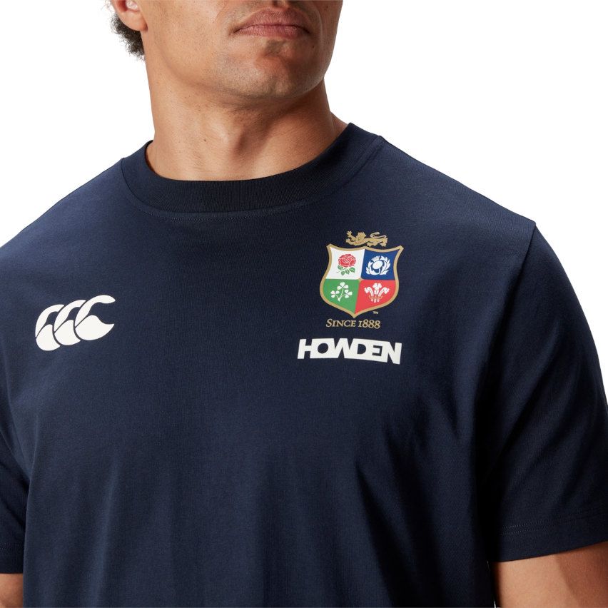 Rugby Jersey Cotton T-Shirt British & Irish Lions Navy Blue - Canterbury