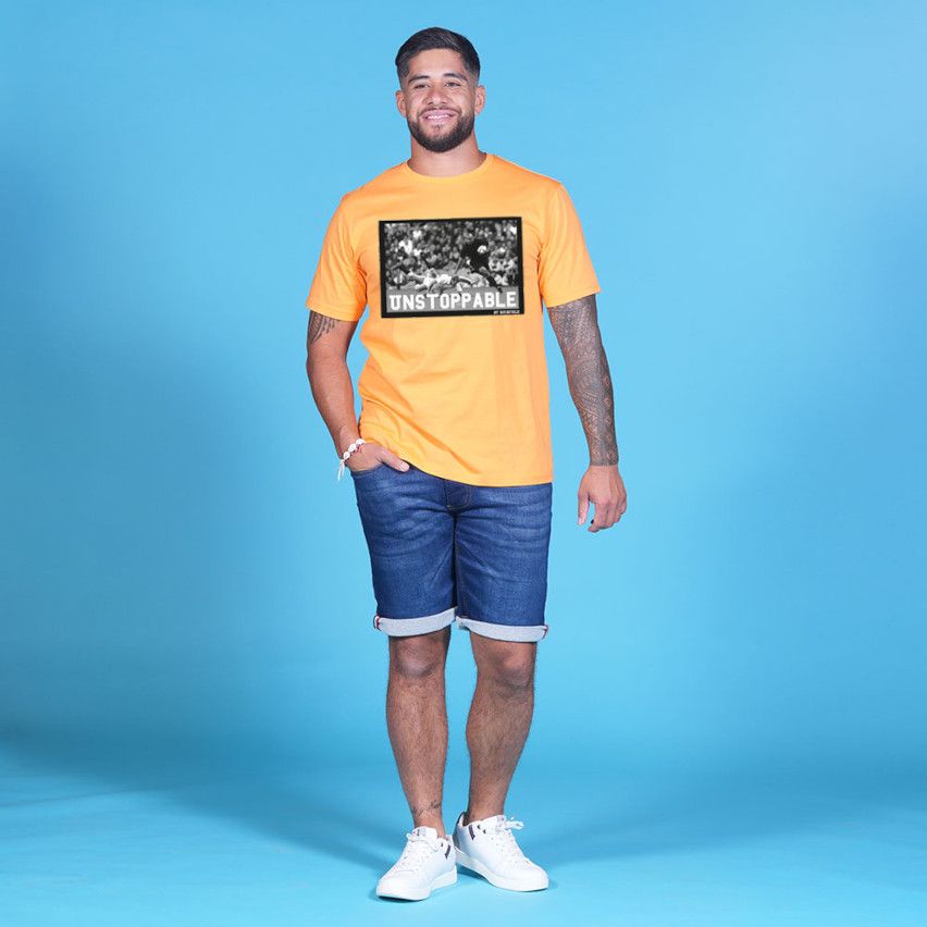 Rugby Serigraphed T-shirt Jonah Lomu Orange - Ruckfield