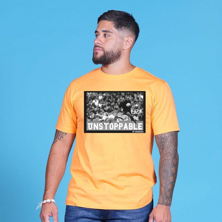 Rugby Serigraphed T-shirt Jonah Lomu Orange - Ruckfield