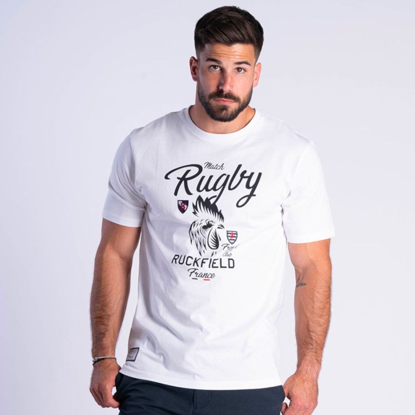 Short Sleeve Rugby T-shirt French Rugby Club White – Ruckfield