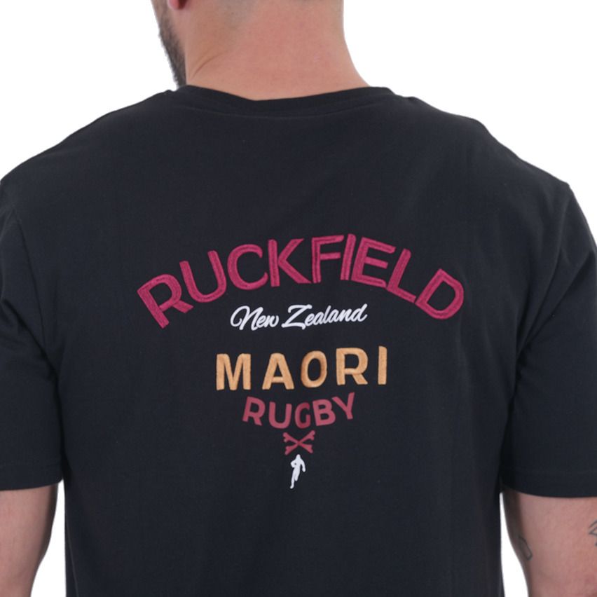 Rugby T-Shirt Iwi Maori Black - Ruckfield