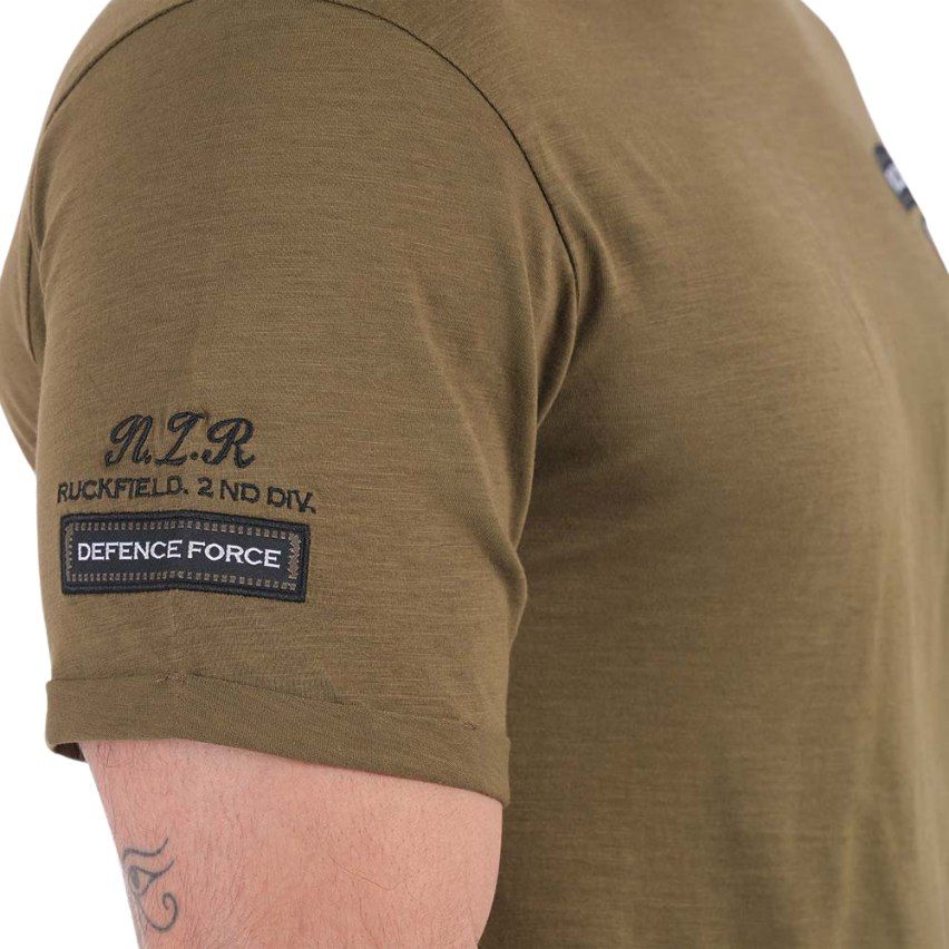 Army Rugby Organic Cotton T-shirt Khaki - Ruckfield
