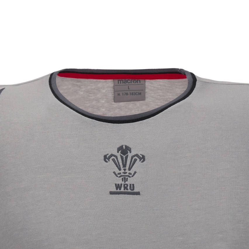 Rugby T-Shirt Wales WRU Gray 2022/2023 - Macron