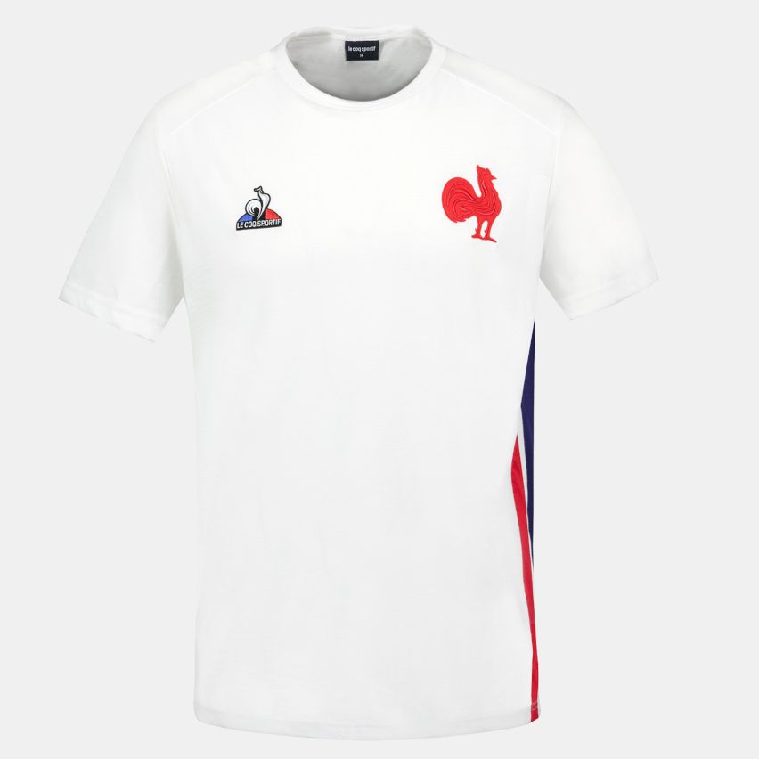 Rugby T-Shirt France Presentation White - Le Coq Sportif