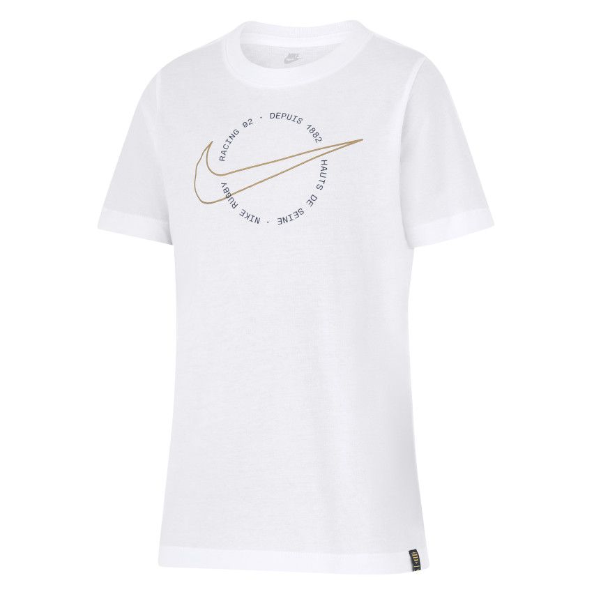 Junior Rugby T-Shirt Graphic Tee Racing 92 White – Nike