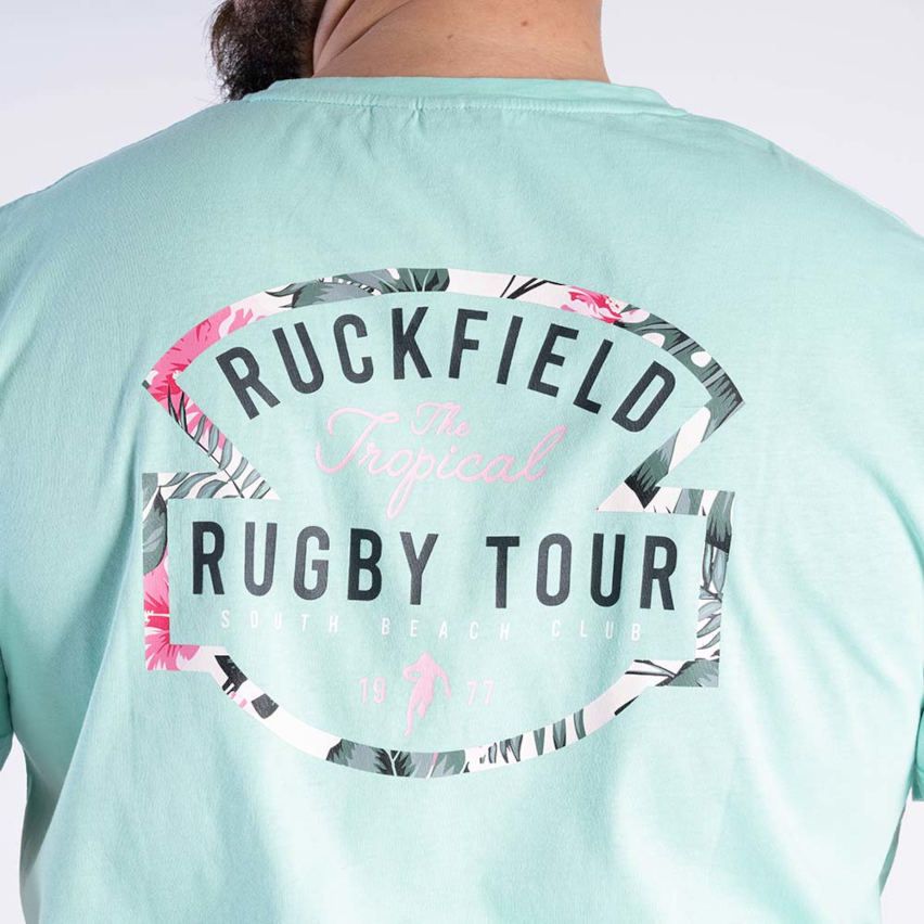 Tropical Water Green Rugby T-shirt - Ruckfield