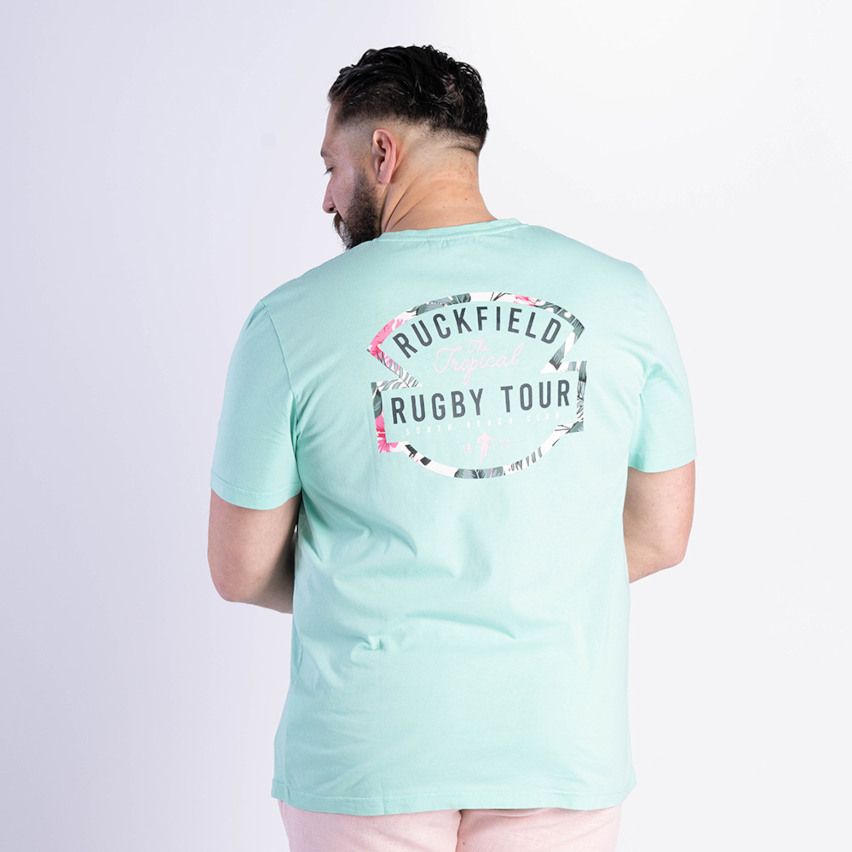 Tropical Water Green Rugby T-shirt - Ruckfield