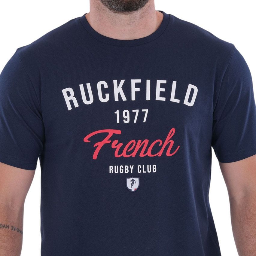 French Rugby Club Short Sleeve T-Shirt Navy - Ruckfield
