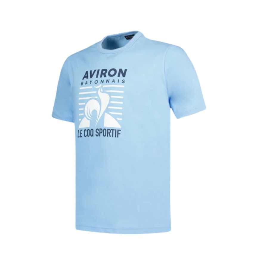 Aviron Bayonnais Kids Rugby T-Shirt Light Blue - Le Coq Sportif