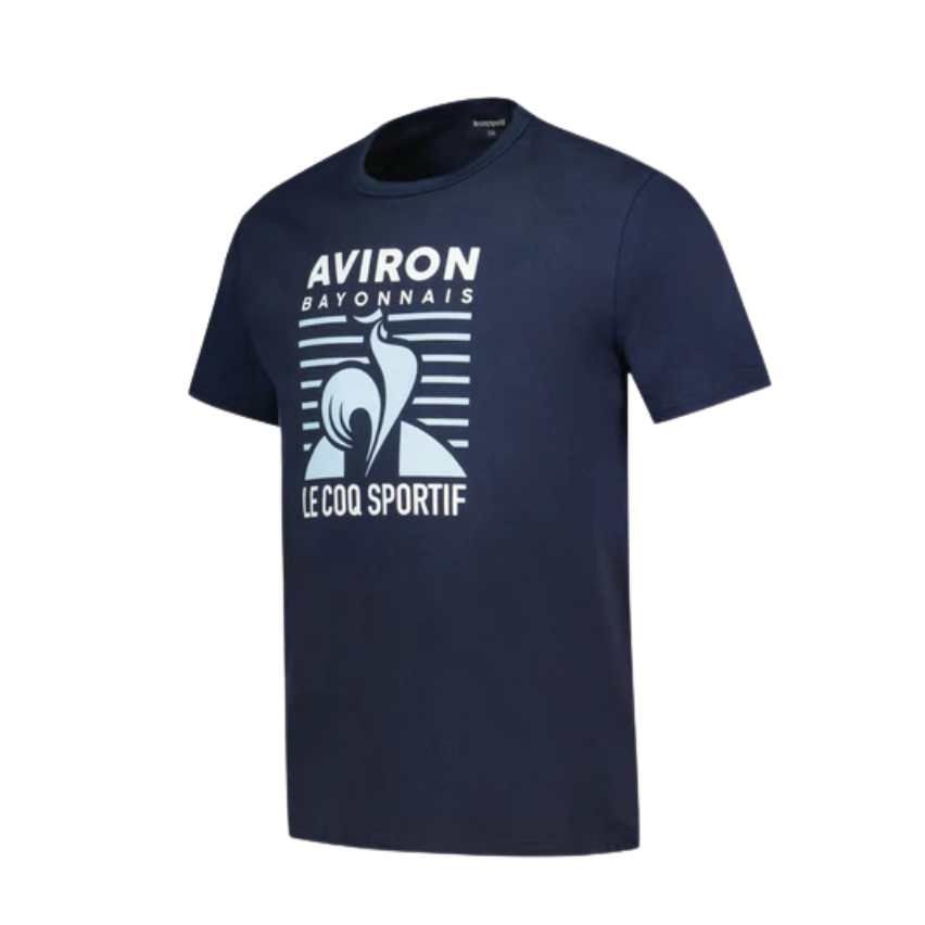 T-shirt Rugby enfant Aviron Bayonnais Bleu Marine -Le Coq Sportif