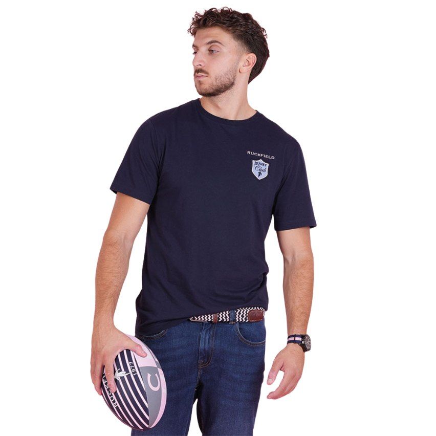 Rugby T-shirt Le Club Chabal Navy Blue - Ruckfield